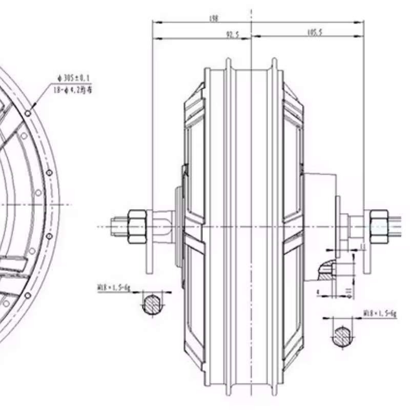 QS Motor 273 Model 72v-144v Sp - Qs Motor 273 8000W Hub Motor ulasan dan harga