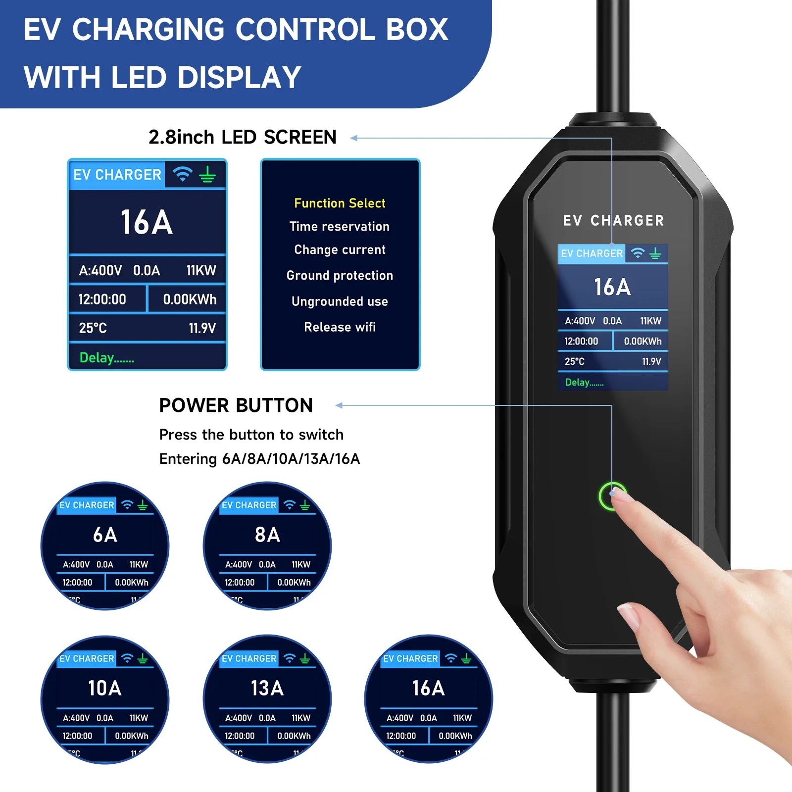 AFEEV 11KW Type 2 EV Charger 1 - Type 2 Portable Ev Charger 11Kw Cee ulasan dan harga