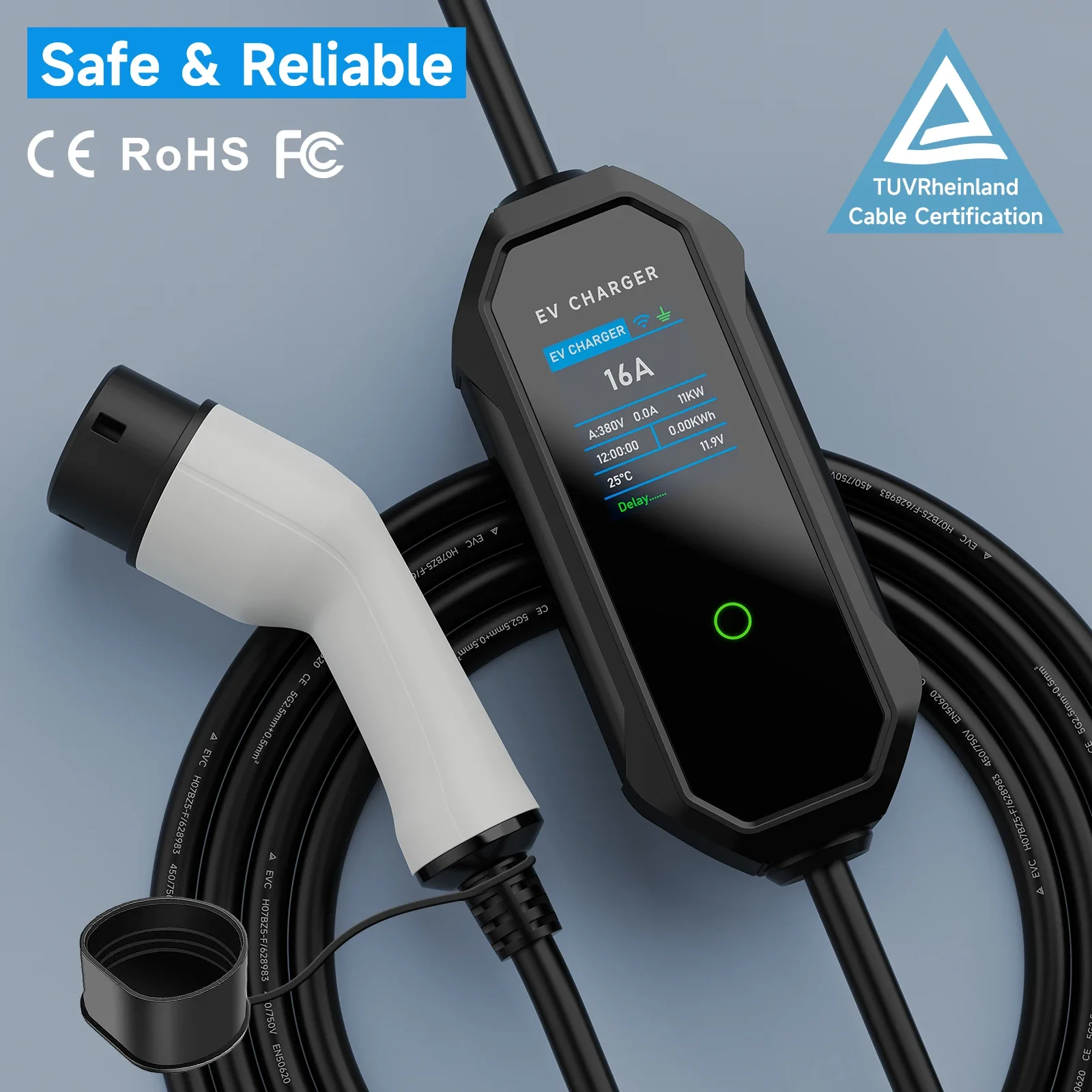 AFEEV 11KW Type 2 EV Charger 1 - Type 2 Portable Ev Charger 11Kw Cee ulasan dan harga